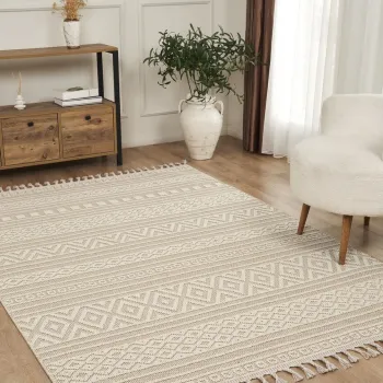 Covor (160 x 230), Beverly 2213, 160x230 cm, Alb / Galben imagine