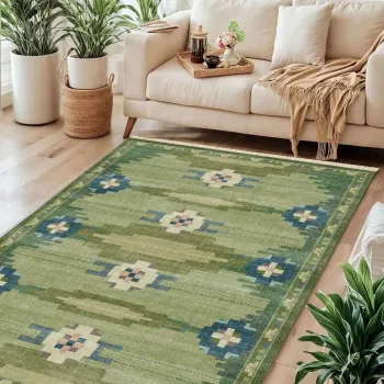 Covor, 164, 80x150 cm, Bumbac, Multicolor imagine