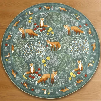 Covor, 175, 80x80 cm, Bumbac, Multicolor imagine