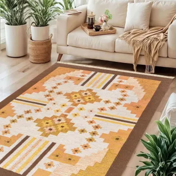 Covor, 195, 120x180 cm, Bumbac, Multicolor imagine