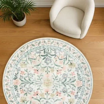 Covor, 196, 80x80 cm, Bumbac, Multicolor imagine
