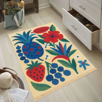 Covor, 246, 120x180 cm, Bumbac, Multicolor imagine