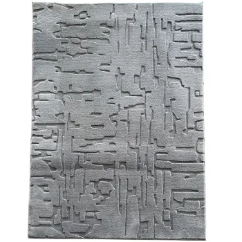 Covor 3D cu model in relief, Vista, Heinner, 120x160 cm, poliester, gri imagine