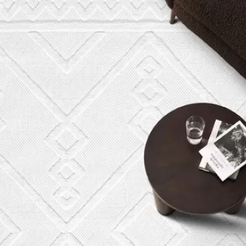 Covor, 58647A Silva, 200x290 cm, Polipropilena, Alb imagine