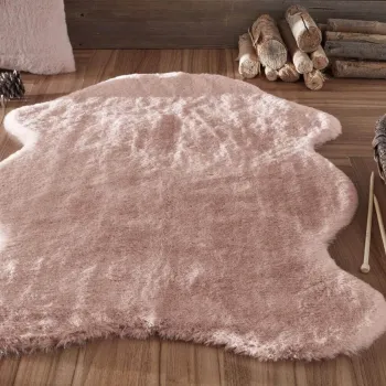 Covor (70 x 100), Faux Fur Post, 70x100 cm, Roz deschis imagine