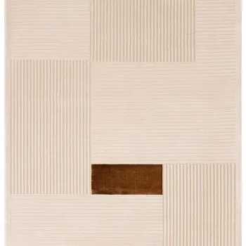 Covor (80 x 150), Farahan A0859A, 80x150 cm, Smantana / Scortisoara imagine