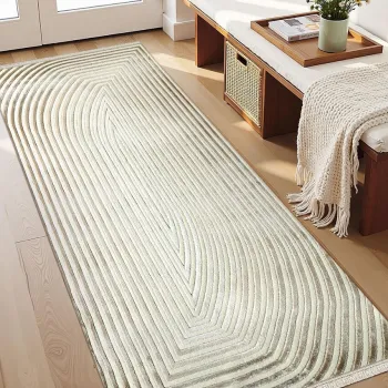 Covor (80 x 300), Amorf, 80x300 cm, Crem imagine