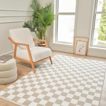 Covor (80 x 300), Moderno 3333, 80x300 cm, Crem / Bej imagine