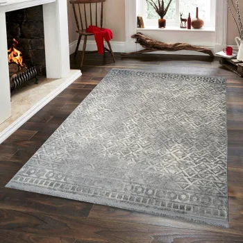 Covor (80 x 300), Notta 1108, 80x300 cm, Gri / Crem imagine
