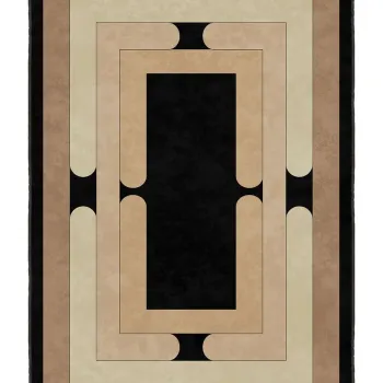 Covor (80 x 300), Sftkece045, 80x300 cm, Negru imagine