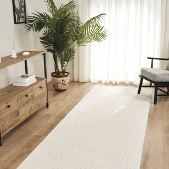 Covor (80 x 400), Rivon Rn09, 80x400 cm, Crem imagine