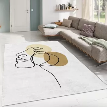 Covor, ALHO CARPET-14A , 120x180 cm, Poliester, Multicolor imagine