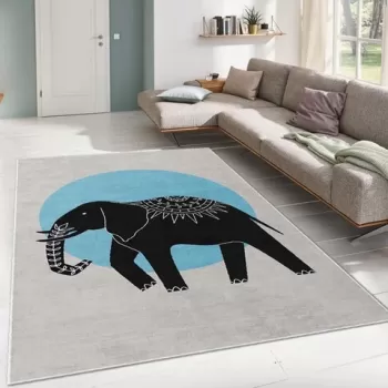 Covor, ALHO CARPET-26A , 120x180 cm, Poliester, Multicolor imagine