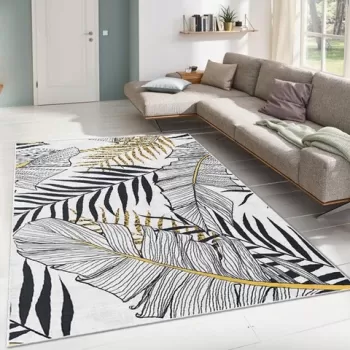 Covor, ALHO CARPET-2A , 100x140 cm, Poliester, Multicolor imagine