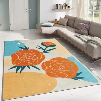 Covor, ALHO CARPET-46A , 120x180 cm, Poliester, Multicolor imagine