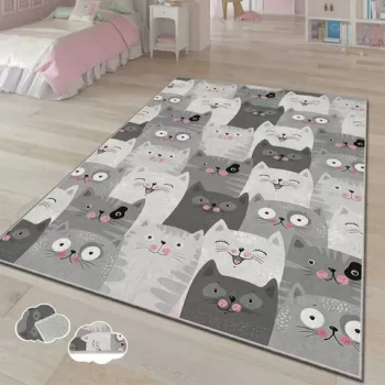 Covor, ALHO CHL-4A , 140x220 cm, Poliester, Multicolor imagine