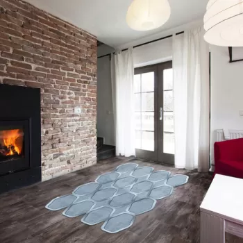 Covor, ALN600146MV07, 160x230 cm, Poliester, Albastru imagine