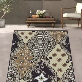 Covor, Anatolia Djt , 80x140 cm, 50% TESTURA DE catifea/50% poliester, Ecru imagine