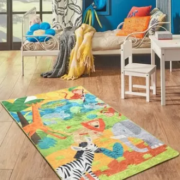 Covor, Animals , 50% TESTURA DE catifea/50% poliester, Multicolor imagine