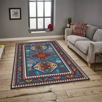 Covor, ASR CRPT-101 , 100x140 cm, Poliester, Multicolor imagine