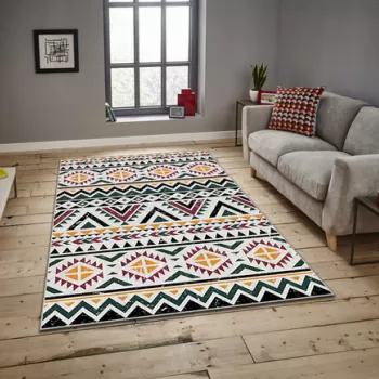 Covor, ASR CRPT-138 , 100x140 cm, Poliester, Multicolor imagine