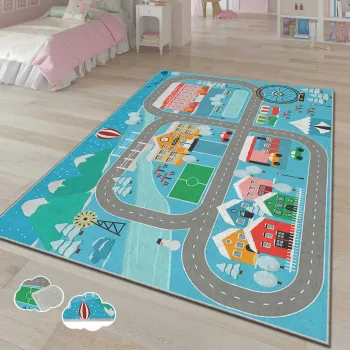 Covor, ASR CRPT-27 , 180x280 cm, Poliester, Multicolor imagine