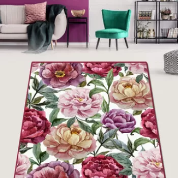 Covor, Assurance Djt , 80x120 cm, 50% TESTURA DE catifea/50% poliester, Multicolor imagine