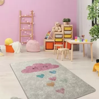 Covor, Baby Cloud, 100x160 cm, Catifea, Multicolor imagine