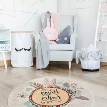 Covor, Baby Rabbit , 50% TESTURA DE catifea/50% poliester, Multicolor imagine