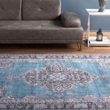 Covor, Blue AL 201 , 210x310 cm, Poliester , Multicolor imagine