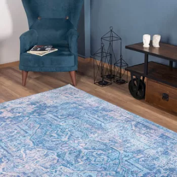 Covor, Blue AL 270 , 210x310 cm, Poliester , Multicolor imagine