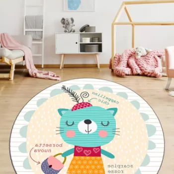 Covor, Borsetta , Catifea, Multicolor imagine