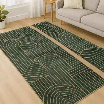 Covor, BSR-11, 140x220 cm, BUMBAC/POLIESTER, Multicolor imagine