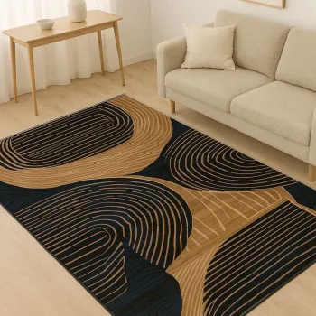Covor, BSR-7, 160x230 cm, BUMBAC/POLIESTER, Multicolor imagine