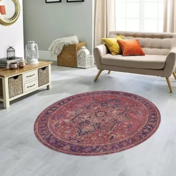 Covor, Claret Red AL 162 , Poliester , Multicolor imagine