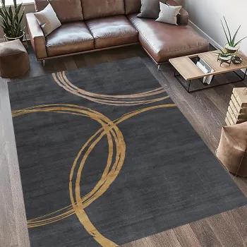 Covor cu print, Circle, Heinner, 200x300 cm, poliester, multicolor imagine