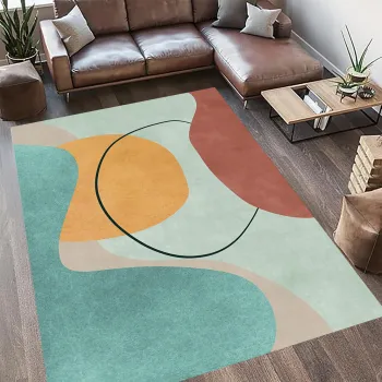 Covor cu print, Erin, Heinner, 200x300 cm, poliester, multicolor imagine