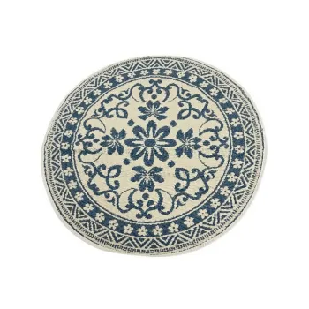 Covor de exterior Round Blue, Decoris, O150 cm, polipropilena, albastru imagine