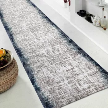 Covor de hol, 2632, 80x400 cm, Polipropilena, Bleumarin / nurca imagine