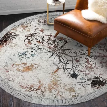 Covor de hol, ALN400609RN17, 100x100 cm, Poliester, Multicolor imagine