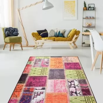 Covor de hol, Alvina, 50% TESTURA DE catifea/50% poliester, Multicolor imagine