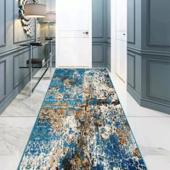 Covor de hol, Be Lost Djt , 80x150 cm, Poliester, Multicolor imagine