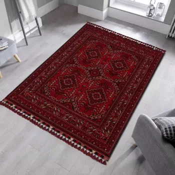Covor de hol, Bhr 05 Red , 80x150 cm, Fibre acrilice, Rosu imagine