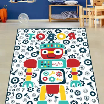 Covor de hol, Boter , 80x100 cm, Catifea, Multicolor imagine
