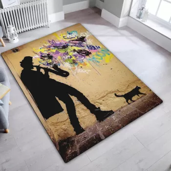 Covor de hol, Brambles, 80x100 cm, Poliester, Multicolor imagine
