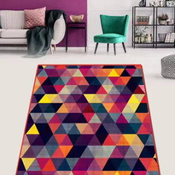 Covor de hol, Bunt Djt, 80x150 cm, 50% TESTURA DE catifea/50% poliester, Multicolor imagine