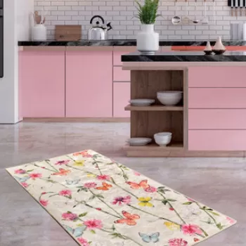 Covor de hol, Butterfly, 50% TESTURA DE catifea/50% poliester, Multicolor imagine