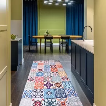 Covor de hol, Ceramico Djt, 50% TESTURA DE catifea/50% poliester, Multicolor imagine