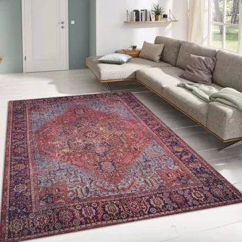 Covor de hol, Claret Red AL 162 , 75x230 cm, Poliester , Multicolor imagine