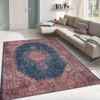 Covor de hol, Dark Blue AL 26 , 75x230 cm, Poliester , Multicolor imagine